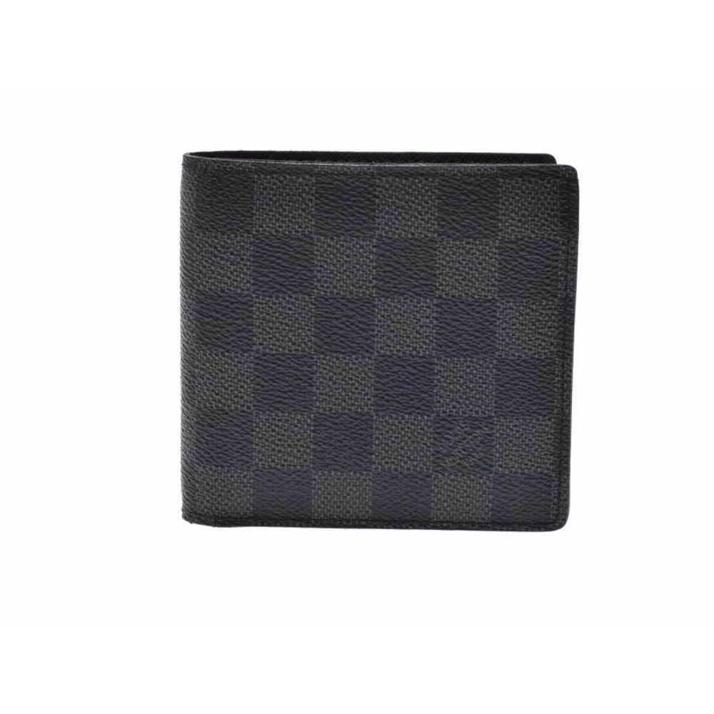 Louis Vuitton Graphite Black Portefeuille Marco Bi fold Wallet